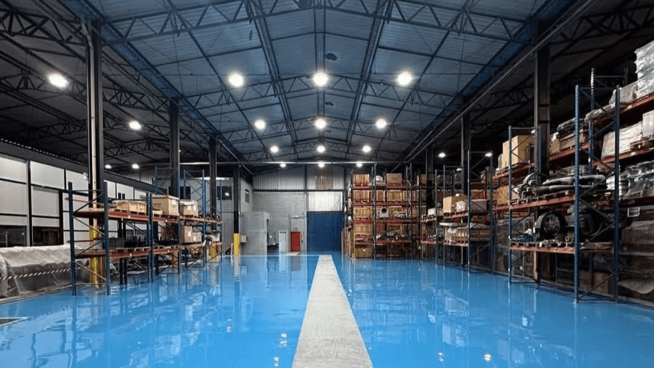 Travaux spéciaux de traitement de sol en époxy